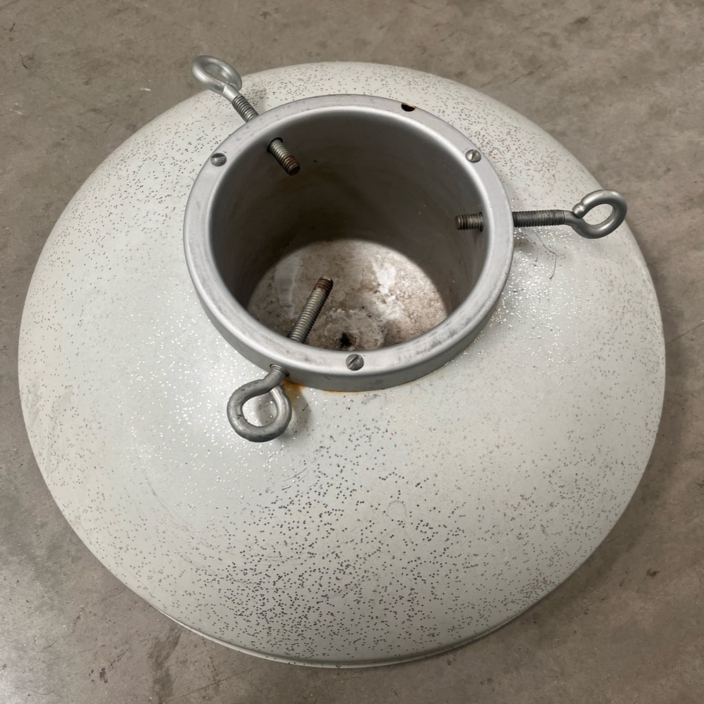 Vintage MCM 50's Penetray Christmas tree stand base glitter sparkly U.S.A